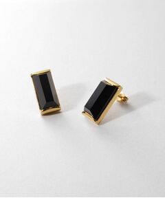 COCOSHNIK ONKITSCH / ココシュニックオンキッチュ ピアス・イヤリング | シルバー オニキス バケットカットスタッドピアス GP