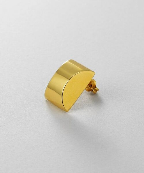 COCOSHNIK ONKITSCH / ココシュニックオンキッチュ ピアス・イヤリング | シルバー ホロウスタッドピアス スロープカット GP | 詳細2