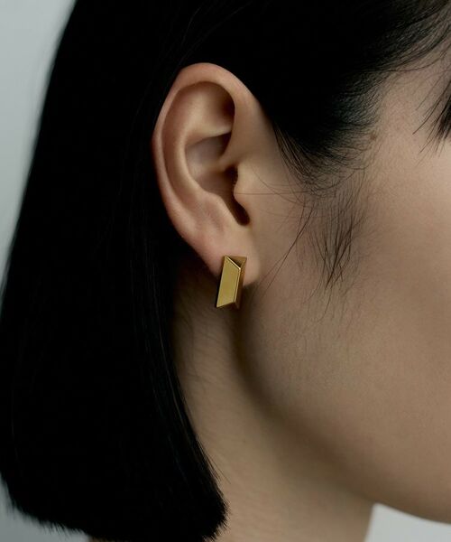 COCOSHNIK ONKITSCH / ココシュニックオンキッチュ ピアス・イヤリング | シルバー ロングピラミッド スタッドピアス GP | 詳細9