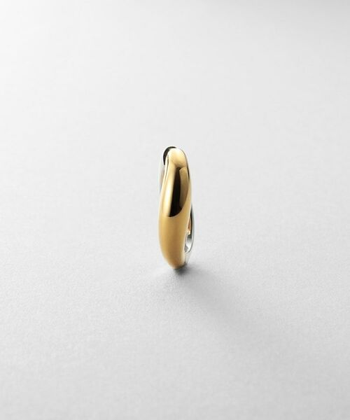 COCOSHNIK ONKITSCH / ココシュニックオンキッチュ ピアス・イヤリング | シルバー コンビカラー ハギーフープ ニュアンスピアス | 詳細3