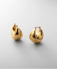 COCOSHNIK ONKITSCH / ココシュニックオンキッチュ ピアス・イヤリング | シルバー ホロウフープ バルブドロップピアスGP