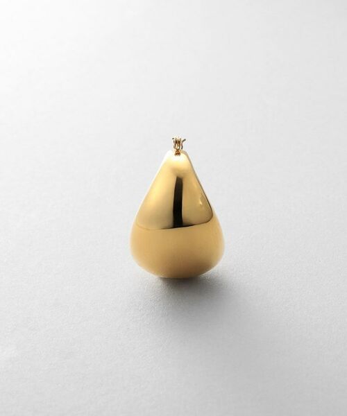 COCOSHNIK ONKITSCH / ココシュニックオンキッチュ ピアス・イヤリング | シルバー ホロウフープ バルブドロップピアスGP | 詳細3