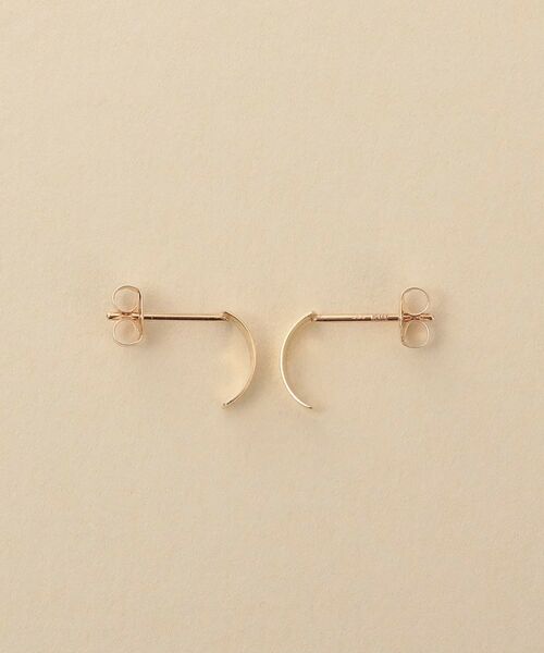 COCOSHNIK ONKITSCH / ココシュニックオンキッチュ ピアス・イヤリング | K10プレートアーチピアス | 詳細3