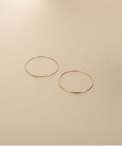 COCOSHNIK ONKITSCH / ココシュニックオンキッチュ ピアス・イヤリング | K10ラインフープピアス