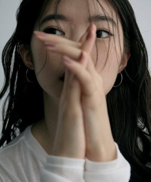 COCOSHNIK ONKITSCH / ココシュニックオンキッチュ ピアス・イヤリング | K10ラインフープピアス | 詳細8