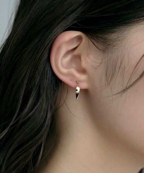 COCOSHNIK ONKITSCH / ココシュニックオンキッチュ ピアス・イヤリング | K10トワーリープレートピアス | 詳細8