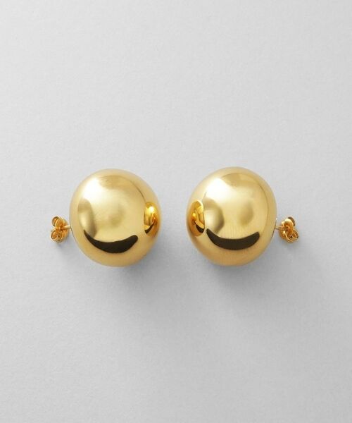 COCOSHNIK ONKITSCH / ココシュニックオンキッチュ ピアス・イヤリング | シルバー ホロウラウンドクッションピアス GP | 詳細4