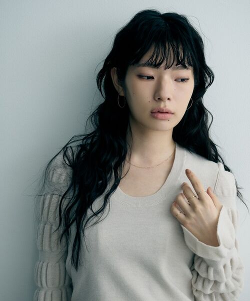 COCOSHNIK ONKITSCH / ココシュニックオンキッチュ ピアス・イヤリング | K10カットボールフープピアス | 詳細6