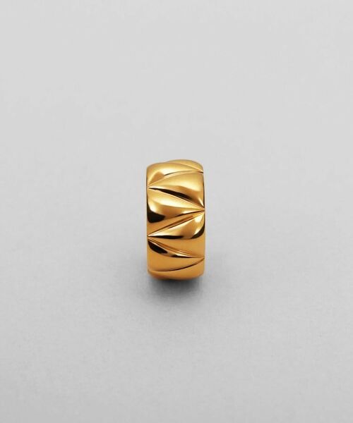 COCOSHNIK ONKITSCH / ココシュニックオンキッチュ ピアス・イヤリング | シルバー キルトフープピアス GP | 詳細3