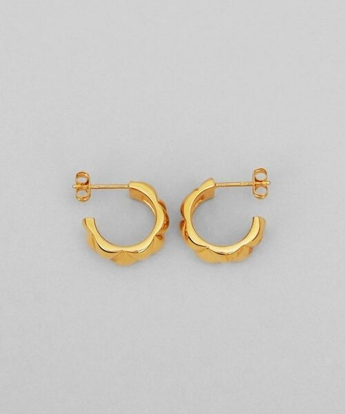 COCOSHNIK ONKITSCH / ココシュニックオンキッチュ ピアス・イヤリング | シルバー キルトフープピアス GP | 詳細4