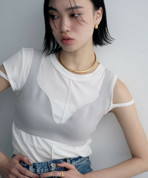 COCOSHNIK ONKITSCH / ココシュニックオンキッチュ ピアス・イヤリング | シルバー キルトフープピアス GP | 詳細7