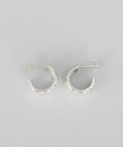 COCOSHNIK ONKITSCH / ココシュニックオンキッチュ ピアス・イヤリング | シルバー キルトフープピアス | 詳細4