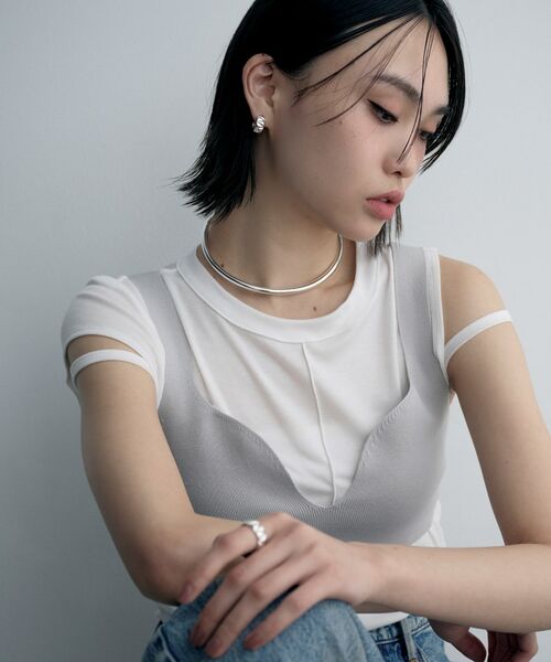 COCOSHNIK ONKITSCH / ココシュニックオンキッチュ ピアス・イヤリング | シルバー キルトフープピアス | 詳細7