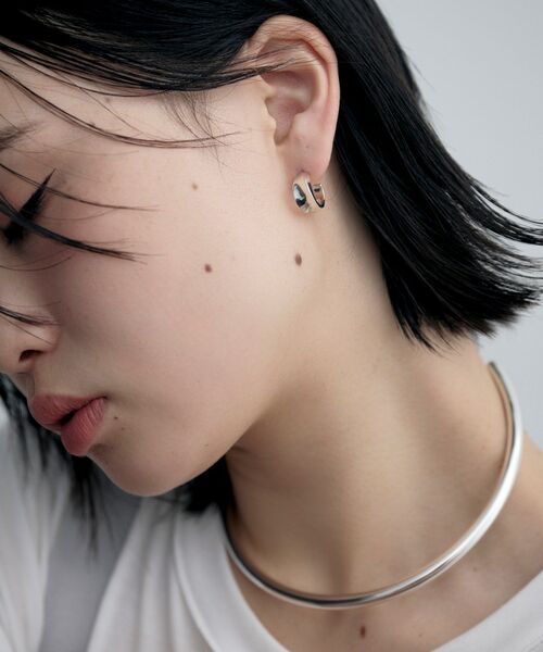 COCOSHNIK ONKITSCH / ココシュニックオンキッチュ ピアス・イヤリング | シルバー フローツイストピアス | 詳細8