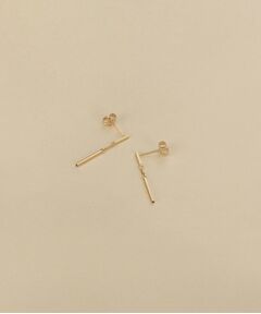 COCOSHNIK ONKITSCH / ココシュニックオンキッチュ ピアス・イヤリング | K10ホロウレクタングルハンギングピアス