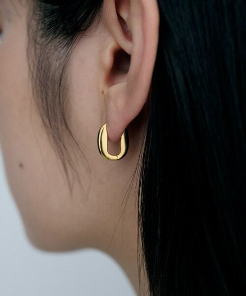 COCOSHNIK ONKITSCH / ココシュニックオンキッチュ ピアス・イヤリング | シルバー ハギーフープ トラックピアス GP | 詳細9