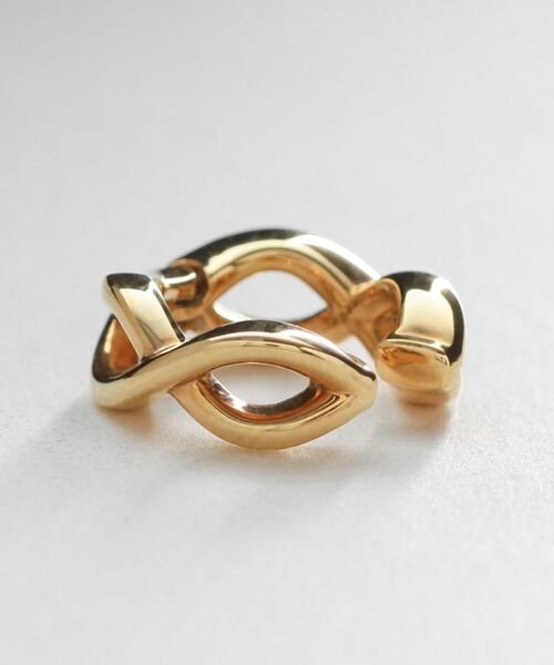 COCOSHNIK ONKITSCH / ココシュニックオンキッチュ ピアス・イヤリング | シルバー ツイスト　イヤリング GP | 詳細2