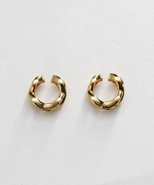 COCOSHNIK ONKITSCH / ココシュニックオンキッチュ ピアス・イヤリング | シルバー ツイスト　イヤリング GP | 詳細3