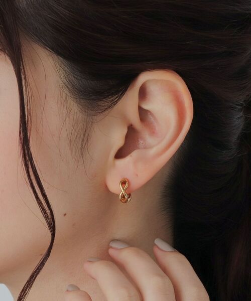 COCOSHNIK ONKITSCH / ココシュニックオンキッチュ ピアス・イヤリング | シルバー ツイスト　イヤリング GP | 詳細5