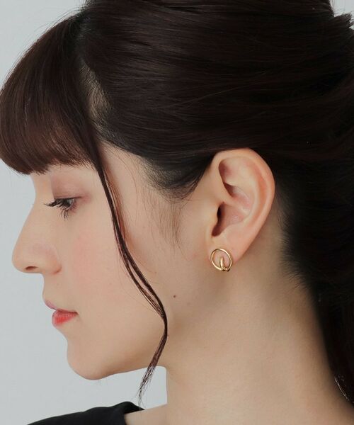 COCOSHNIK ONKITSCH / ココシュニックオンキッチュ ピアス・イヤリング | シルバー サークル　イヤリング GP | 詳細6