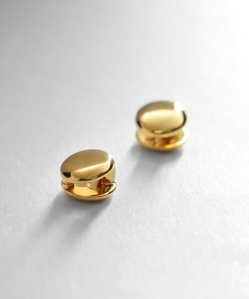 COCOSHNIK ONKITSCH / ココシュニックオンキッチュ ピアス・イヤリング | シルバー ラウンドカボション　イヤリング GP | 詳細1