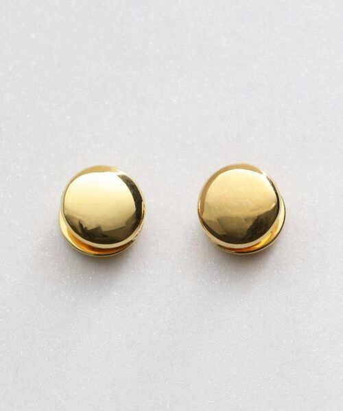 COCOSHNIK ONKITSCH / ココシュニックオンキッチュ ピアス・イヤリング | シルバー ラウンドカボション　イヤリング GP | 詳細3