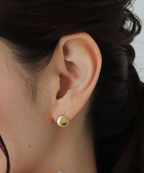 COCOSHNIK ONKITSCH / ココシュニックオンキッチュ ピアス・イヤリング | シルバー ラウンドカボション　イヤリング GP | 詳細5