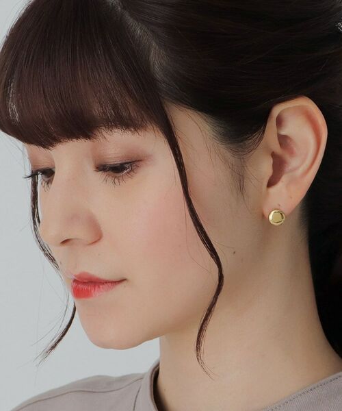 COCOSHNIK ONKITSCH / ココシュニックオンキッチュ ピアス・イヤリング | シルバー ラウンドカボション　イヤリング GP | 詳細6