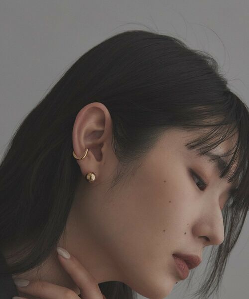 COCOSHNIK ONKITSCH / ココシュニックオンキッチュ ピアス・イヤリング | シルバー ラインイヤーカフ カーブ GP | 詳細6