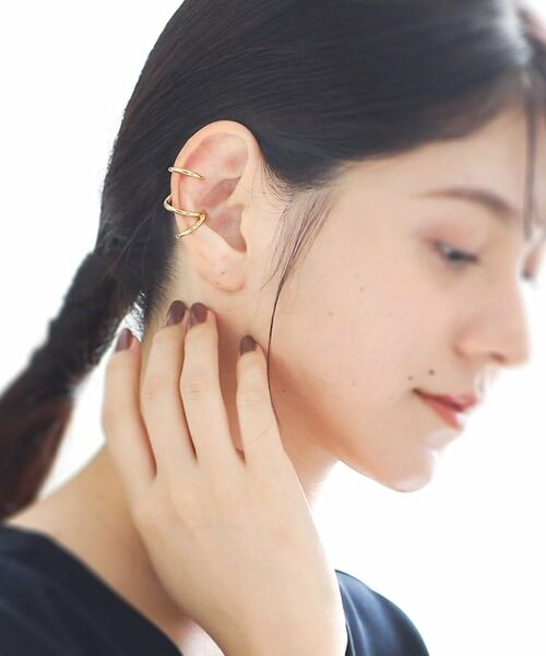 COCOSHNIK ONKITSCH / ココシュニックオンキッチュ ピアス・イヤリング | シルバー ラインイヤーカフ トリプル GP | 詳細5