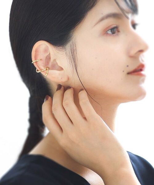 COCOSHNIK ONKITSCH / ココシュニックオンキッチュ ピアス・イヤリング | シルバー ラインイヤーカフ トリプル GP | 詳細6