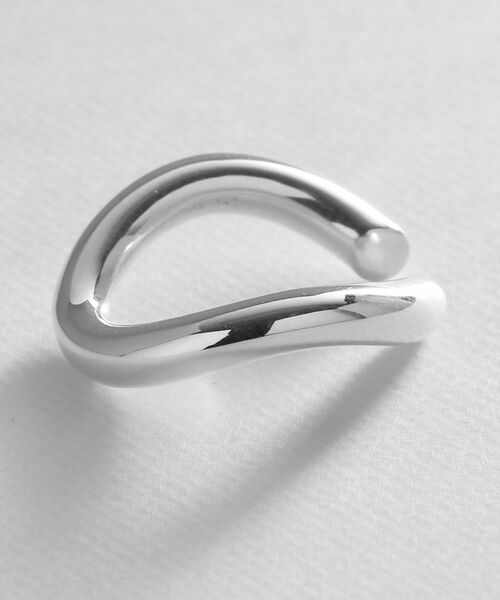 COCOSHNIK ONKITSCH / ココシュニックオンキッチュ ピアス・イヤリング | シルバー ラインイヤーカフ カーブ | 詳細2