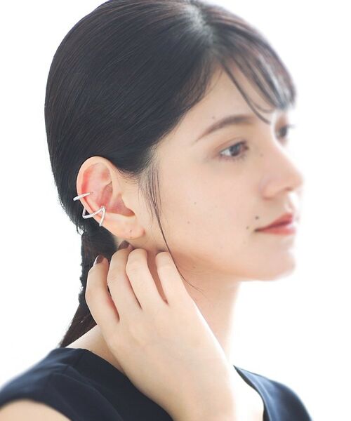 COCOSHNIK ONKITSCH / ココシュニックオンキッチュ ピアス・イヤリング | シルバー ラインイヤーカフ トリプル | 詳細6