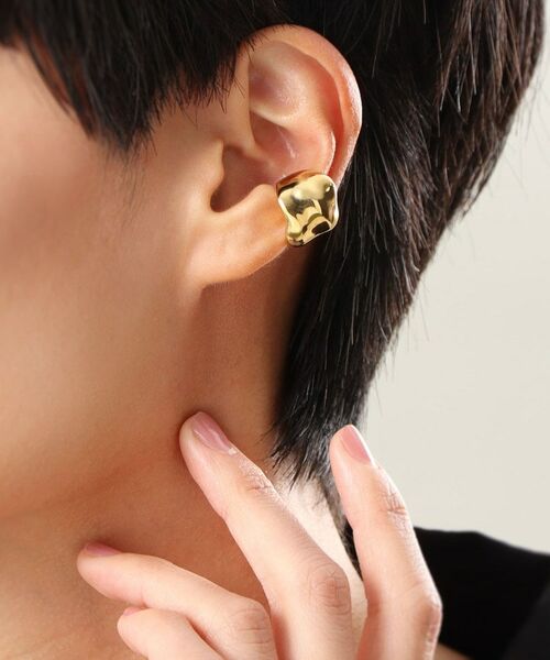 COCOSHNIK ONKITSCH / ココシュニックオンキッチュ ピアス・イヤリング | シルバー ワイドイヤーカフL GP | 詳細11