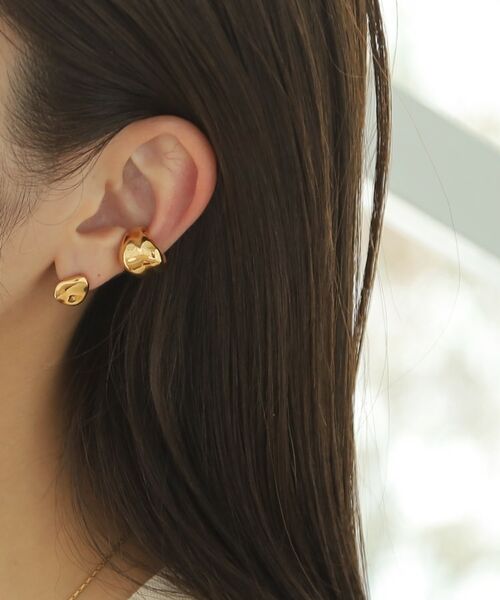 COCOSHNIK ONKITSCH / ココシュニックオンキッチュ ピアス・イヤリング | シルバー ワイドイヤーカフL GP | 詳細6