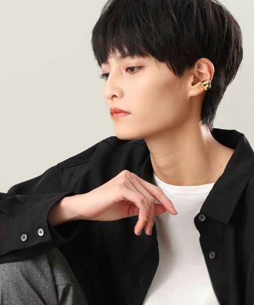 COCOSHNIK ONKITSCH / ココシュニックオンキッチュ ピアス・イヤリング | シルバー ワイドイヤーカフL GP | 詳細7