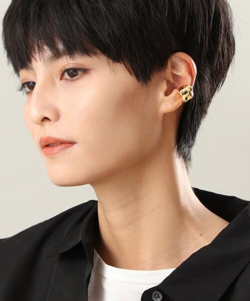 COCOSHNIK ONKITSCH / ココシュニックオンキッチュ ピアス・イヤリング | シルバー ワイドイヤーカフL GP | 詳細8