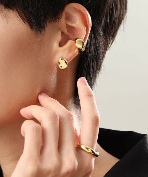 COCOSHNIK ONKITSCH / ココシュニックオンキッチュ ピアス・イヤリング | シルバー ワイドイヤーカフS GP | 詳細10