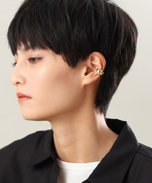 COCOSHNIK ONKITSCH / ココシュニックオンキッチュ ピアス・イヤリング | シルバー ワイドイヤーカフS GP | 詳細7