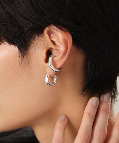 COCOSHNIK ONKITSCH / ココシュニックオンキッチュ ピアス・イヤリング | シルバー ニュアンスイヤーカフ | 詳細8