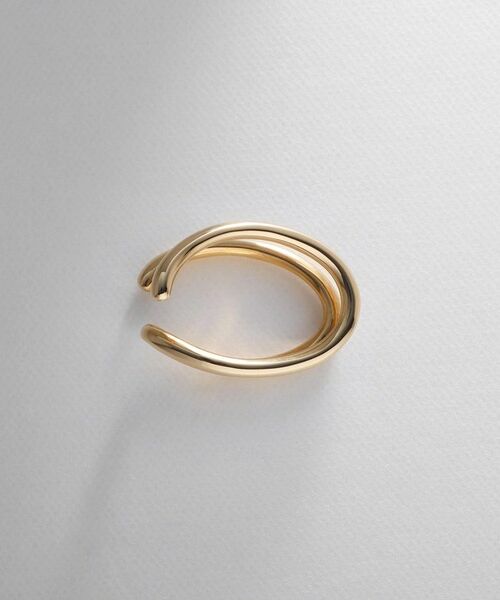 COCOSHNIK ONKITSCH / ココシュニックオンキッチュ ピアス・イヤリング | シルバー ニュアンスライン ダブルアーチイヤーカフ GP | 詳細3