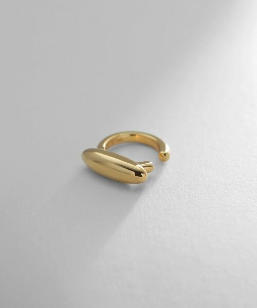 COCOSHNIK ONKITSCH / ココシュニックオンキッチュ ピアス・イヤリング | シルバー オーバルモチーフ スモールイヤーカフ GP（ゴールド(600)）