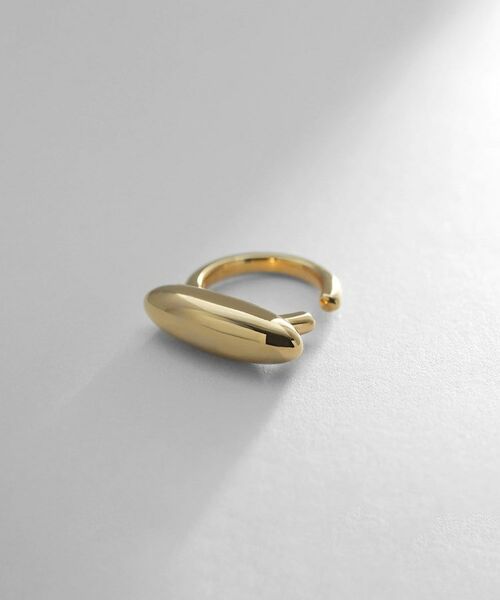 COCOSHNIK ONKITSCH / ココシュニックオンキッチュ ピアス・イヤリング | シルバー オーバルモチーフ ラージイヤーカフ GP | 詳細1