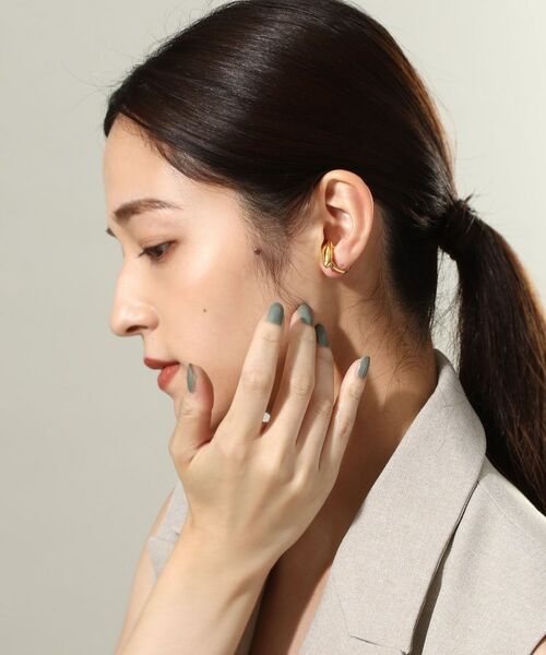 COCOSHNIK ONKITSCH / ココシュニックオンキッチュ ピアス・イヤリング | シルバー オーバルモチーフ ラージイヤーカフ GP | 詳細7