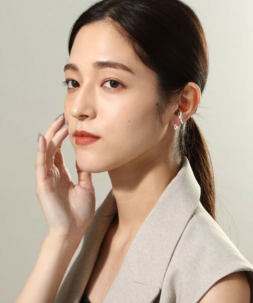 COCOSHNIK ONKITSCH / ココシュニックオンキッチュ ピアス・イヤリング | シルバー オーバルモチーフ ラージイヤーカフ | 詳細6