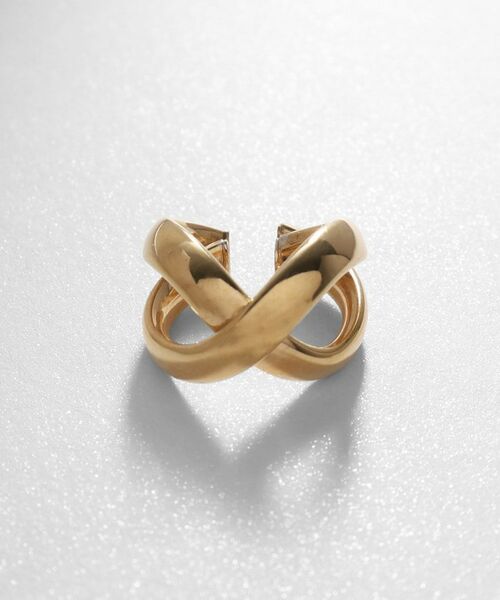 COCOSHNIK ONKITSCH / ココシュニックオンキッチュ ピアス・イヤリング | シルバー ホロウイヤーカフ クロスフープ GP | 詳細2