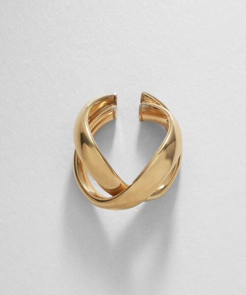 COCOSHNIK ONKITSCH / ココシュニックオンキッチュ ピアス・イヤリング | シルバー ホロウイヤーカフ クロスフープ GP | 詳細3