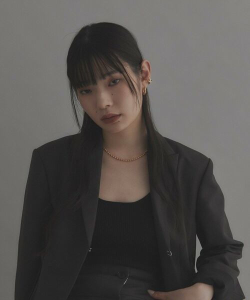 COCOSHNIK ONKITSCH / ココシュニックオンキッチュ ピアス・イヤリング | シルバー ホロウイヤーカフ クロスフープ GP | 詳細5