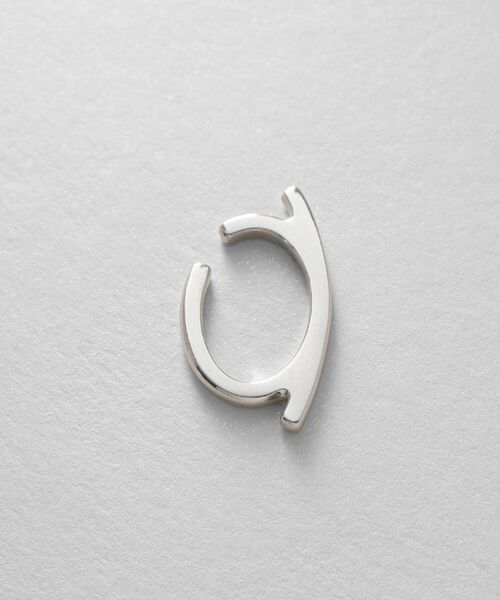 COCOSHNIK ONKITSCH / ココシュニックオンキッチュ ピアス・イヤリング | シルバー ソリッドイヤーカフ フラットアーク | 詳細3