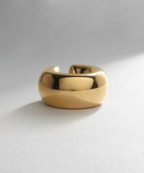 COCOSHNIK ONKITSCH / ココシュニックオンキッチュ ピアス・イヤリング | シルバー ホロウイヤーカフ ワイドフープ GP | 詳細2